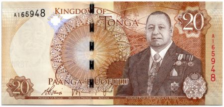 Tonga New4.2015 20 Pa Anga, Roi Pangike Pule Fakafonua - 2015