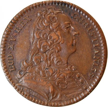 TRESOR ROYAL  LOUIS XV - JETON Cuivre 1740
