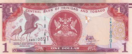 Trinidad et Tobago 1 Dollar - Oiseaux - Armoiries - 2017 - P.46Ab