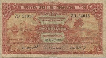 Trinidad et Tobago 2 Dollars Mer et Bateaux - 1942