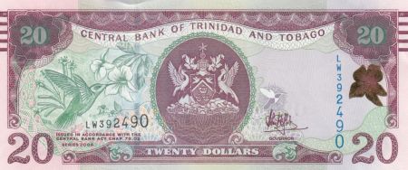 Trinidad et Tobago 20 Dollars Oiseaux - Immeuble - 2006 (2017) - Neuf