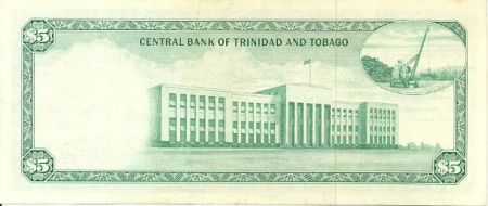 Trinidad et Tobago 5 Dollars Elisabeth II - Banque - 1964