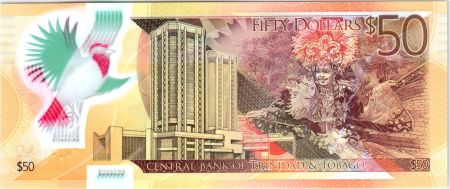 Trinidad et Tobago 50 Dollars Oiseaux -  Polymer 2015 - Neuf - P.59