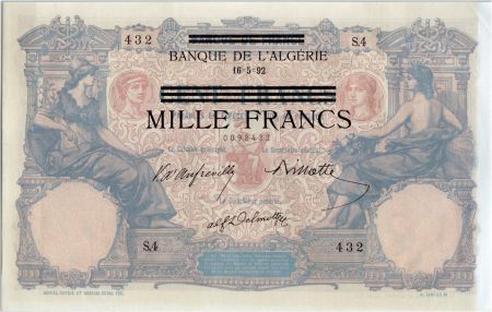 Tunisie 1000 Francs sur 100 francs Type 1892 S.4 - 432