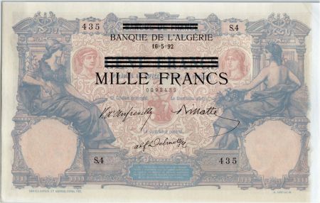 Tunisie 1000 Francs sur 100 francs Type 1892 S.4 - 435