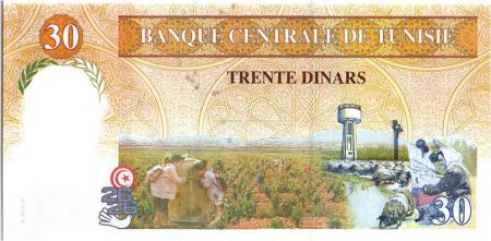 Tunisie 30 Dinars, Abou El Kacem Chebbi - 1997