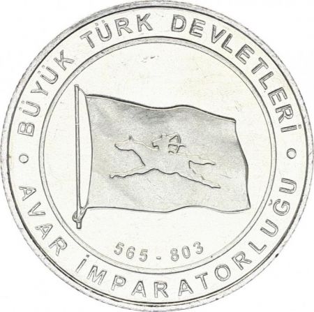 Turquie 1 Kurush Drapeau - Avar Kaganate 565-803 - 2015
