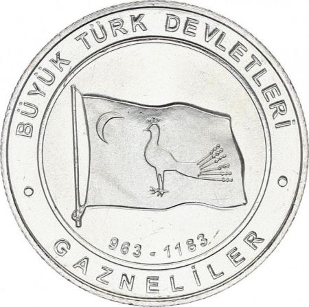 Turquie 1 Kurush Drapeau - Empire Ghaznavid 963-1183 - 2015