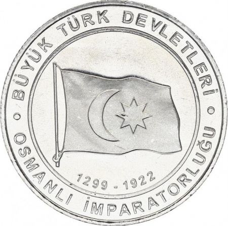 Turquie 1 Kurush Drapeau - Empire Ottoman 1299-1922 - 2015
