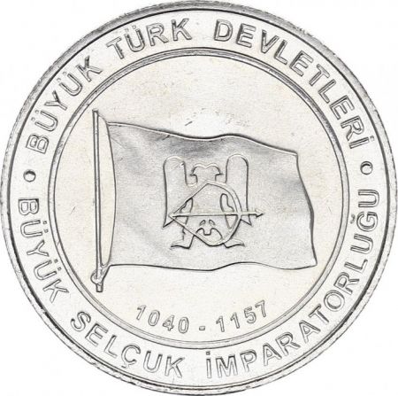 Turquie 1 Kurush Drapeau - Empire Seljuk 1040-1157 - 2015