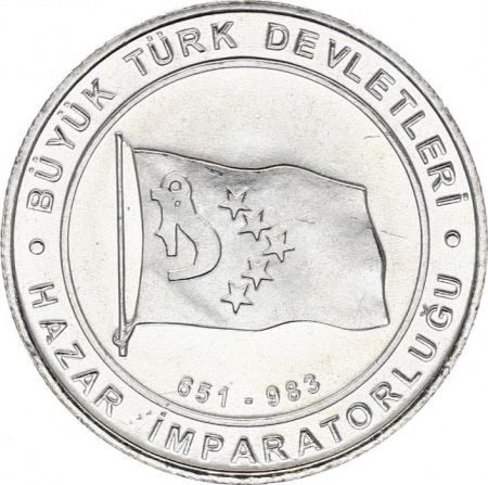 Turquie 1 Kurush Drapeau - Khazar Khanate 651-983 - 2015
