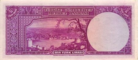 Turquie 1 Lira 1930 - Pdt L. Inonu - Bosphore