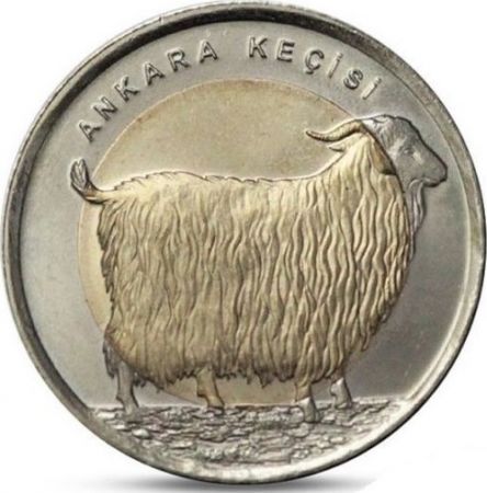 Turquie 1 Lira Turquie 2015 - Chèvre