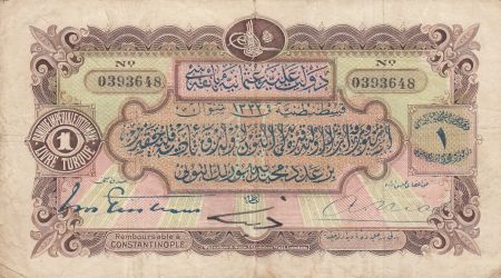 Turquie 1 Livre Banque Imperiale Ottomane - 1914 - P.68a - TB +