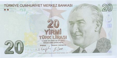 Turquie 10 Yeni Turk Lirasi - Pdt Ataturk - Cahit Arf - 2009 (2020) - Série G