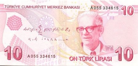 Turquie 10 Yeni Turk Lirasi - Pdt Ataturk - Cahit Arf - 2009
