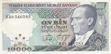 Turquie 10000 Lira ND1988 - Atarturk