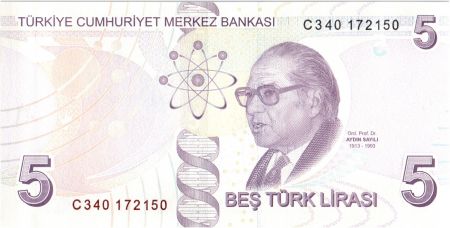 Turquie 5 Yeni Turk Lirasi - Pdt Ataturk - Aydin Sayili - 2009 (2017) - Neuf