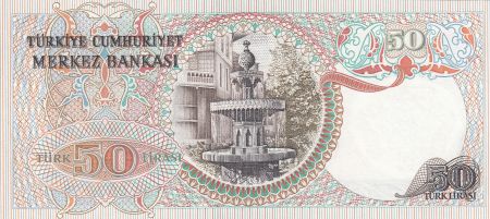 Turquie 50 Lirasi 1976 -  Pdt Ataturk - Fontaine