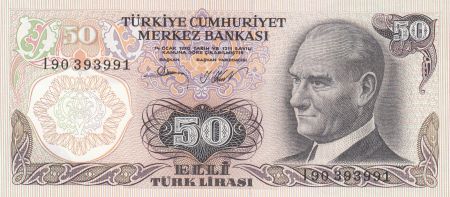 Turquie 50 Lirasi 1976 -  Pdt Ataturk - Fontaine
