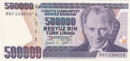 Turquie 500000 Lira 1970(1993) - Atatürk, Monument