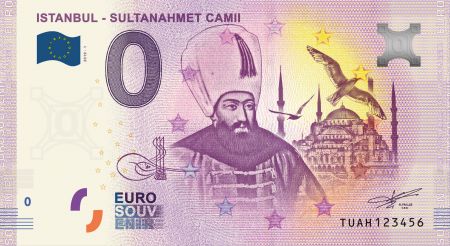 Turquie Billet 0 Euro Souvenir - Istanbul - Mosquée Bleue - 2019 Turquie