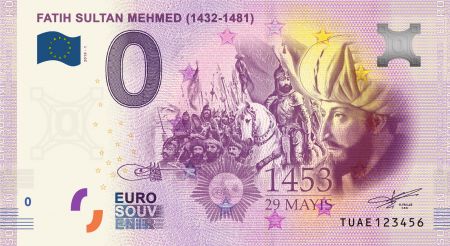 Turquie Billet 0 Euro Souvenir - Mehmet II - 2019 Turquie