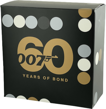 Tuvalu 60 ans de James Bond - 100 Dollars Or (1 Once) Tuvalu 2022