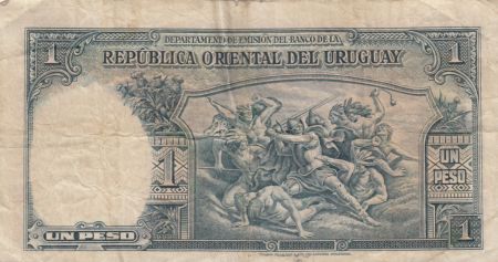 Uruguay 1 Peso - Indien - 1935 - Serial A - TB + - P.28