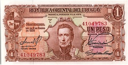 Uruguay 1 Peso, Jose Gervasio ARTIGAS - 19(39-66)