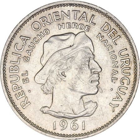 Uruguay 10 Pesos M. G. Rizzello - 1961