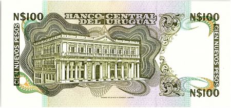 Uruguay 100 Nuevos Pesos, Jose Gervasio ARTIGAS - 1987