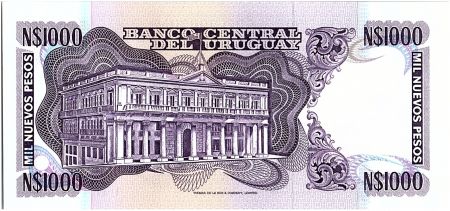 Uruguay 1000 Nuevos Pesos, Jose Gervasio ARTIGAS - 1991
