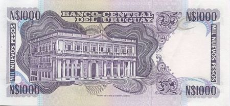 Uruguay 1000 Nuevos pesos pesos, J.G. Artigas - Palace Esteze
