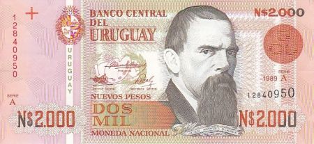 Uruguay 2000 Nuevos pesos pesos, Juan Manuel Blanes