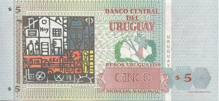 Uruguay 5 Pesos Urugayos Urugayos, Joaquin Torres Garcia