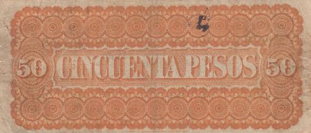 Uruguay 50 Doblones  Banco Oriental - 1867-1869