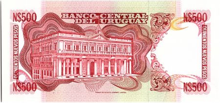Uruguay 500 Nuevos Pesos, Jose Gervasio ARTIGAS - 1991