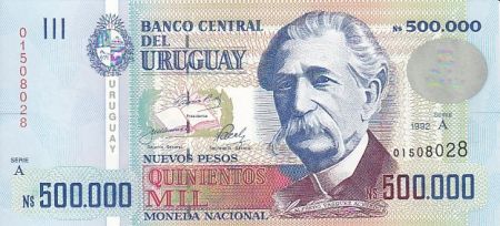 Uruguay 500000 Nuevos pesos, A. Vasquez Acevedo - 1992