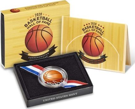 USA 1/2 Dollar Basket Ball - 2020 S San Francisco - Hall of Fame Colorisée