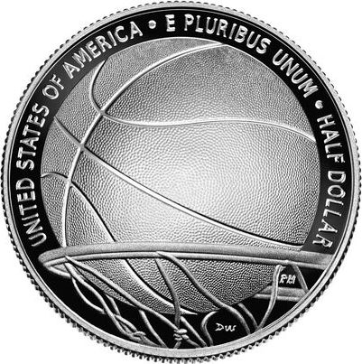 USA 1/2 Dollar Basket Ball - 2020 S San Francisco - Hall of Fame Proof