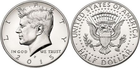 USA 1/2 Dollar J.F. Kennedy - 2015 D Denver