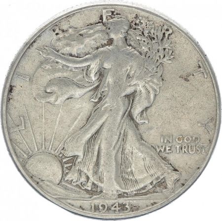 USA 1/2 Dollar Liberty, Aigle - 1943