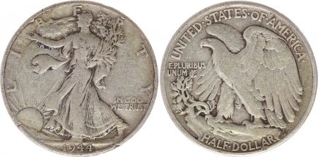 USA 1/2 Dollar Liberty, Aigle - 1944 - 2ième ex.