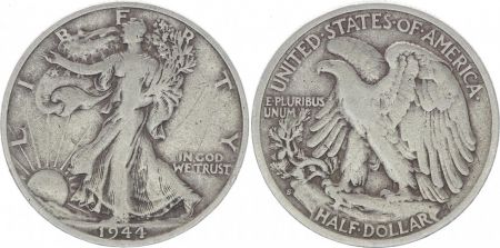 USA 1/2 Dollar Liberty, Aigle - 1944