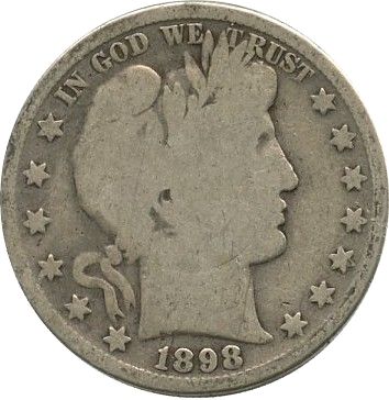 USA 1/2 Dollar Liberty, Barber