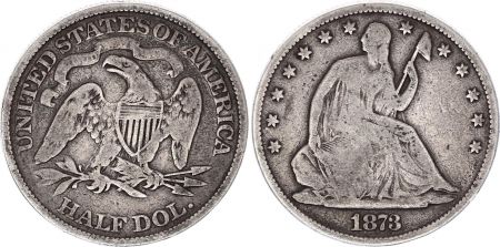 USA 1/2 Dollar Liberty assise - Aigle - 1873