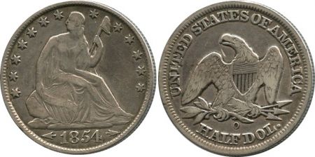 USA 1/2 Dollar Liberty assise - Aigle