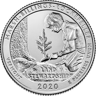 USA 1/4 Dollar - Quarter Marsh Billings Rockefeller  2020 - Philadelphie P