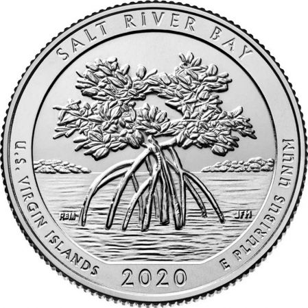 USA 1/4 Dollar - Salt River Bay 2020 - P Philadelphie